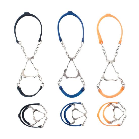 2 шт. Кошки для обуви Ледоступы Шипы для сцепления Снежные накладки Противоскользящие 6 металлических шипов Легко надеваемые кошки для ботинок Обувь Пеший туризм Альпинизм