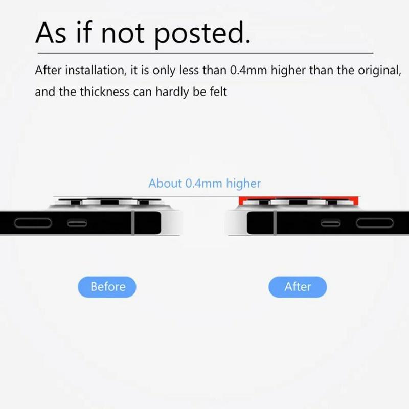 Металлическое защитное кольцо для объектива задней камеры iPhone 16 Pro Max / 16 Plus