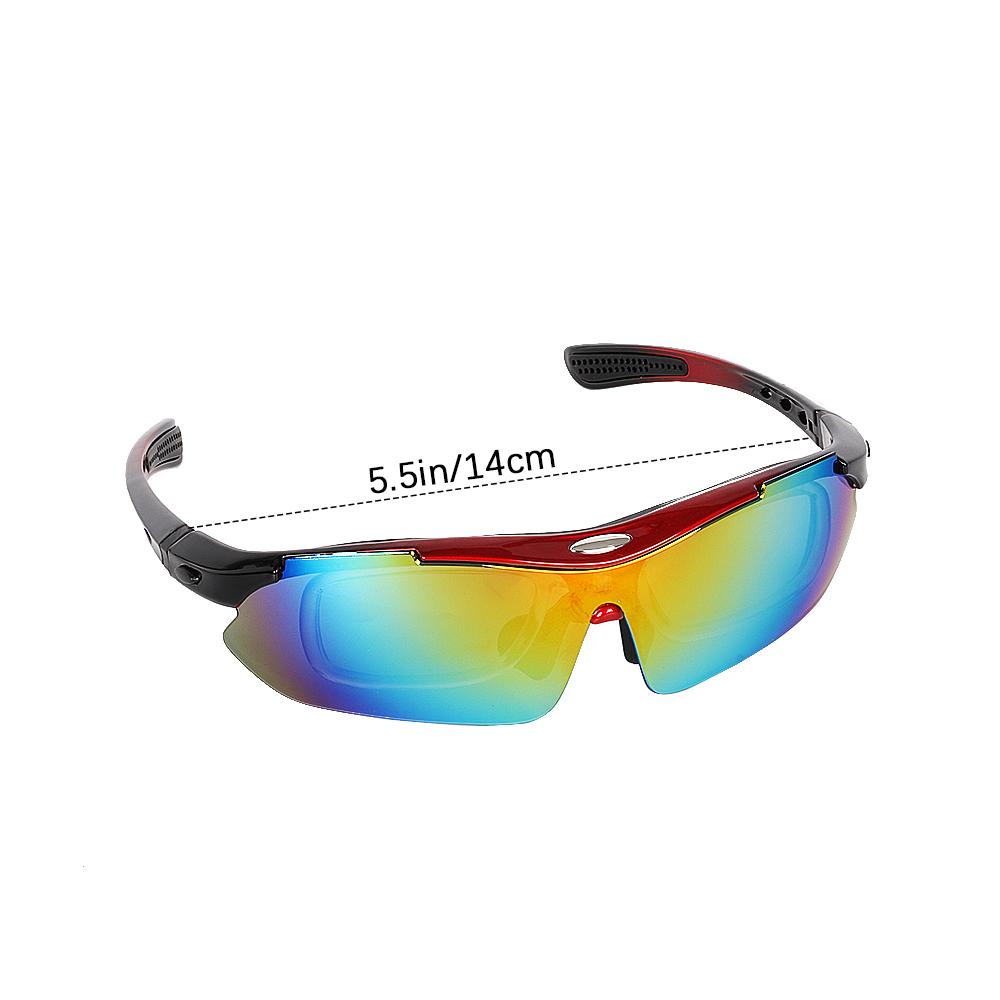 6 Lenses Tactical Polarized Eyewear Glasses Bicycle Sunglasses Mountain Interchangeable Sport Cycling Sun Glasses