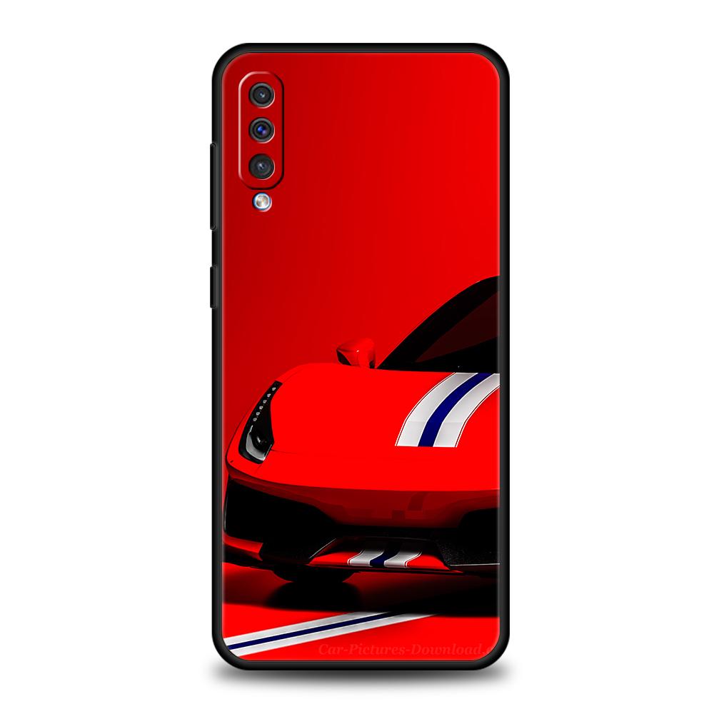 Чехол для телефона со спортивными машинами для Samsung Galaxy A12 A22 A50 A70 A20 A10 A40 A42 A52 A20S A02 A03 A04 5G Черный силиконовый чехол Fundas