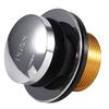 ABKP-Для LDR 502 5108CP Хромированная пробка для слива ванны с нажатием ногой, с фланцем и уплотнительной шайбой