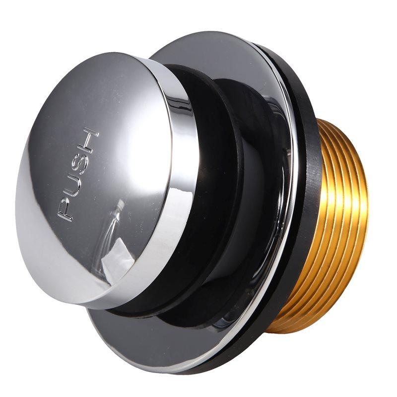 ABKP-Для LDR 502 5108CP Хромированная пробка для слива ванны с нажатием ногой, с фланцем и уплотнительной шайбой