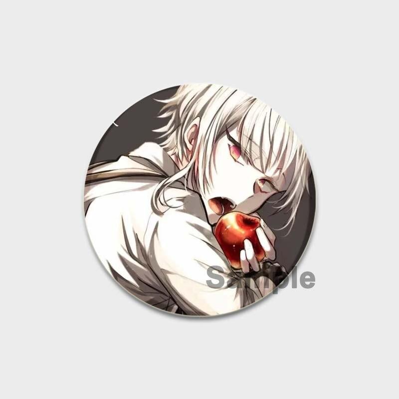58 мм аниме булавка Bungo Stray Dogs нагрудные булавки Chuuya Ranpo Yosano акриловая брошь ручной работы из эпоксидной смолы значок ювелирный аксессуар для рубашки-сумки