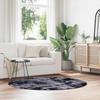 Shaggy Rug High Pile NAVARRA Dark Grey 160 x 160 cm Polyester