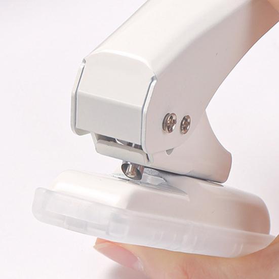 Single Hole Punch 40 Sheets Capacity Hole Puncher Adjustable Punch Position for Paper Cards Leather Precise Alignment Hole Punch for Home Office