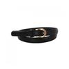 Shop   Women S Wave Shine Gold Volume Belt Black Tu Wbt 0750