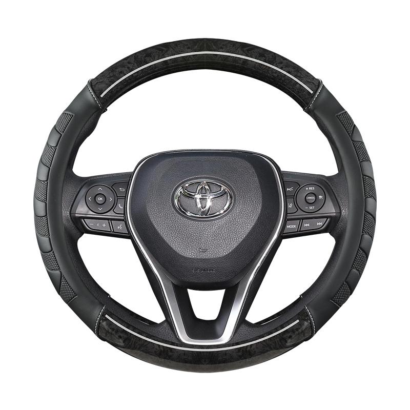 Чехол на руль автомобиля из красного дерева для Toyota Avalon Camry 2018-2022 Corolla 2018-2022 Crown 2018-2022 RAV4