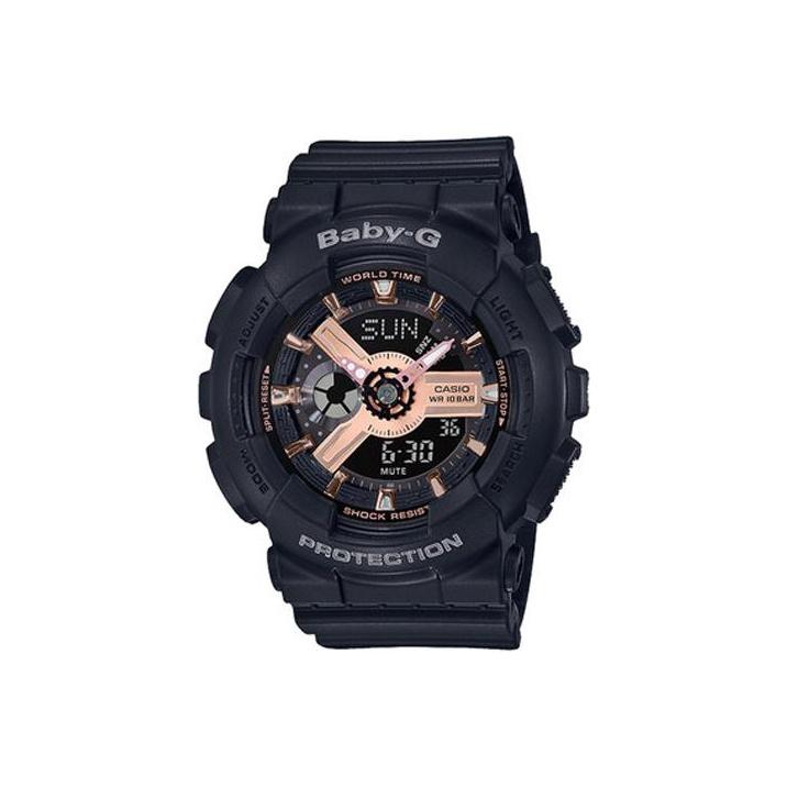 Casio Женские часы BABY-G Черные BA-110RG-1A BA-110RG-1A