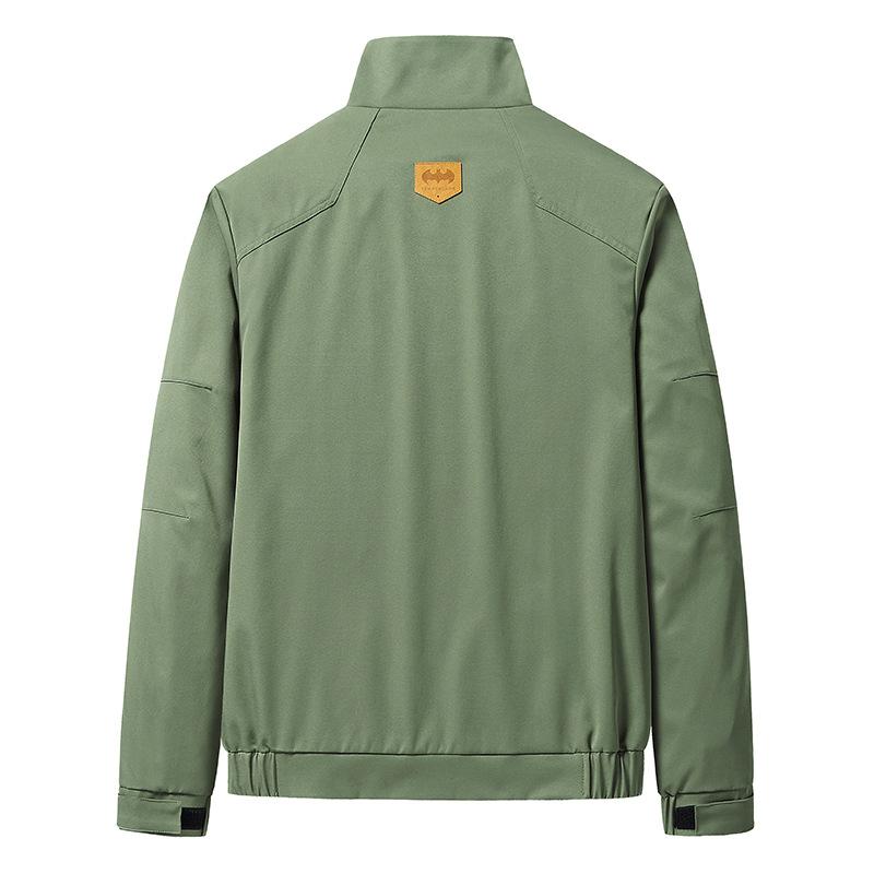 Jacket Men's Spring Jacket Men's Spring and Autumn Large Size Versatile Loose Stand-Up Jacket Men's