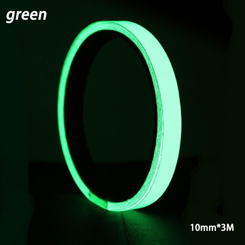 Home Stage Decorations Car Reflective Stripe Green Fluorescent Night Safety Strip Luminous Tape