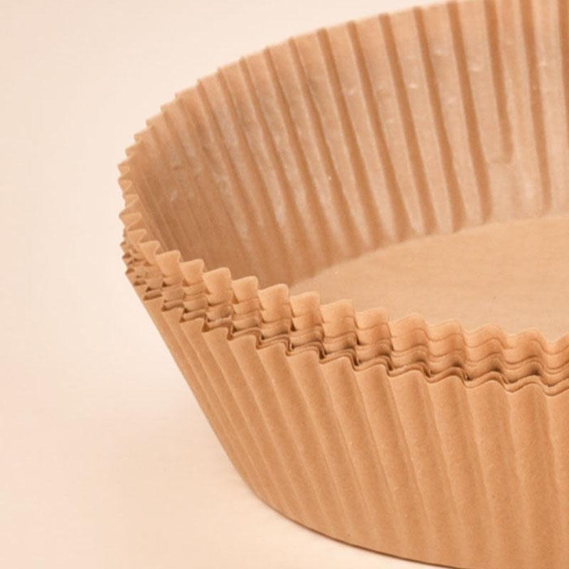 Специальная бумага для фритюрницы Высокотемпературная бумага для выпечки Противень для выпечки Силиконовая бумага для выпечки Бытовая одноразовая антипригарная жиростойкая утолщенная бумажная подложка