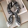 Корейский весенне-осенний новый декоративный маленький шарф женский полосатый шарф модный темперамент квадратный шарф декоративная повязка для волос шарф-галстук
