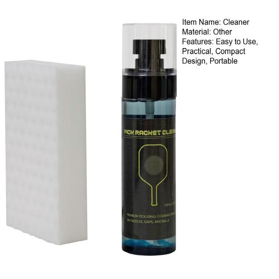 Очиститель Pickleball Paddle Spray с губкой Экологичное удаление пятен без запаха