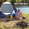 Outdoor Tabletop Grill Fireproof Mat Waterproof Heat-Resistant BBQ Barbecue Mat Flame-Retardant Pad Camping Supplies