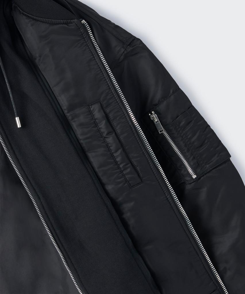 Musinsa Standard Oversized Detachable Hooded Ma-1 Bomber Jacket [Black]