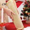 Holiday Placemats for Dining Table Christmas Round Mat with Tassel, Heat Resistant PP Placemat, Dinner Plate Mats Waterproof Decorative And
