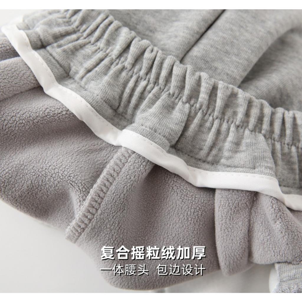 Children's Thick Pants, Autumn and Winter Boys' Composite Fleece Sports Pants, Baby Warm Pants