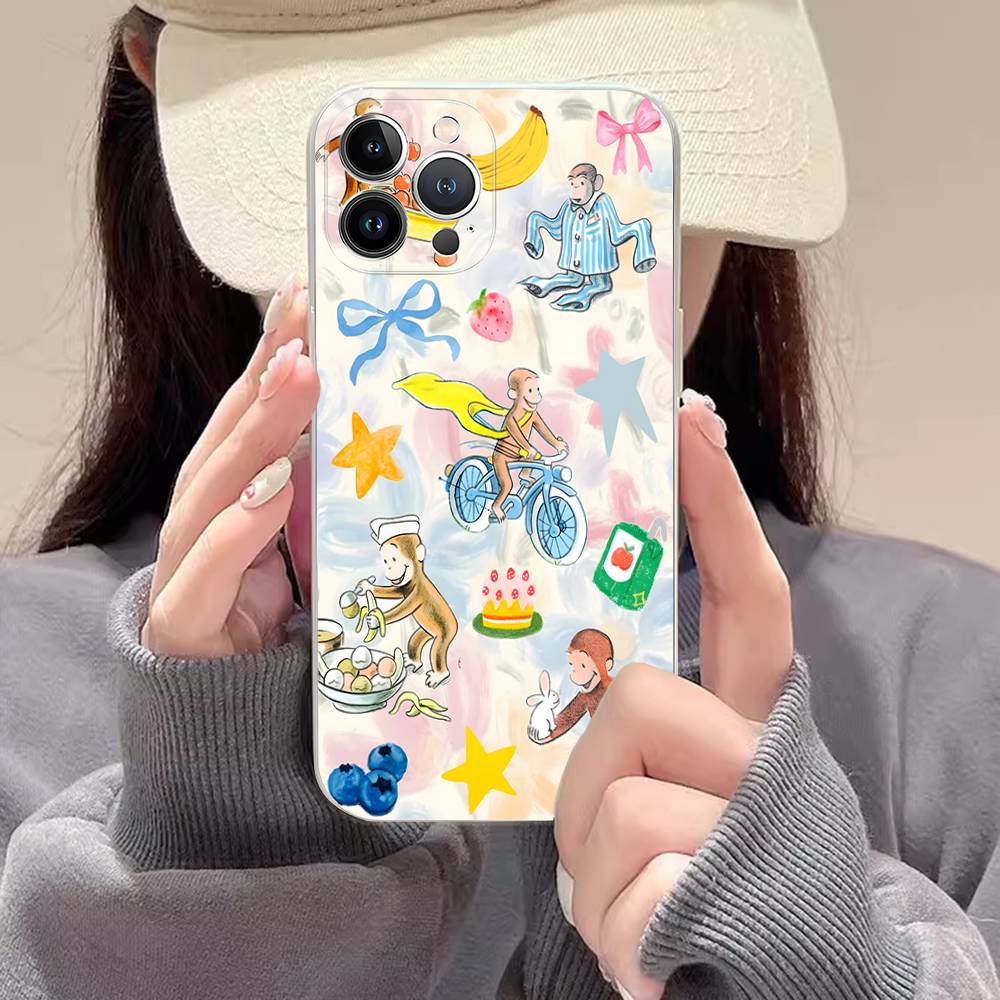 Classic Children's Stories C-curiousS G-george Phone Case For IPhone 17 16 15 14 11 12 13 Mini Pro XS Max Plus Funda Shell