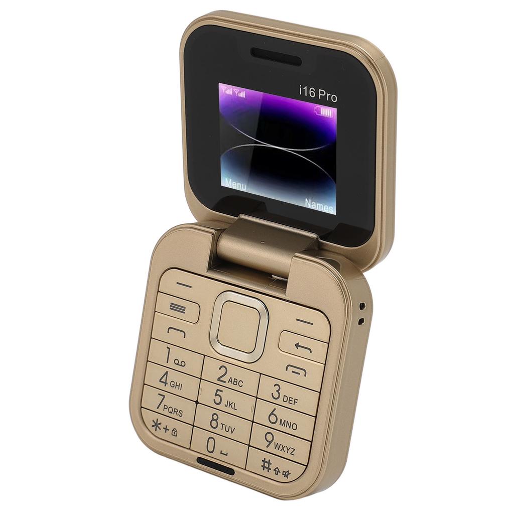 Flip Phone 2G 1.77 Inch Portable Dual SIM Dual Standby 1000mAh 3 Card Slots Multifunctional Flip