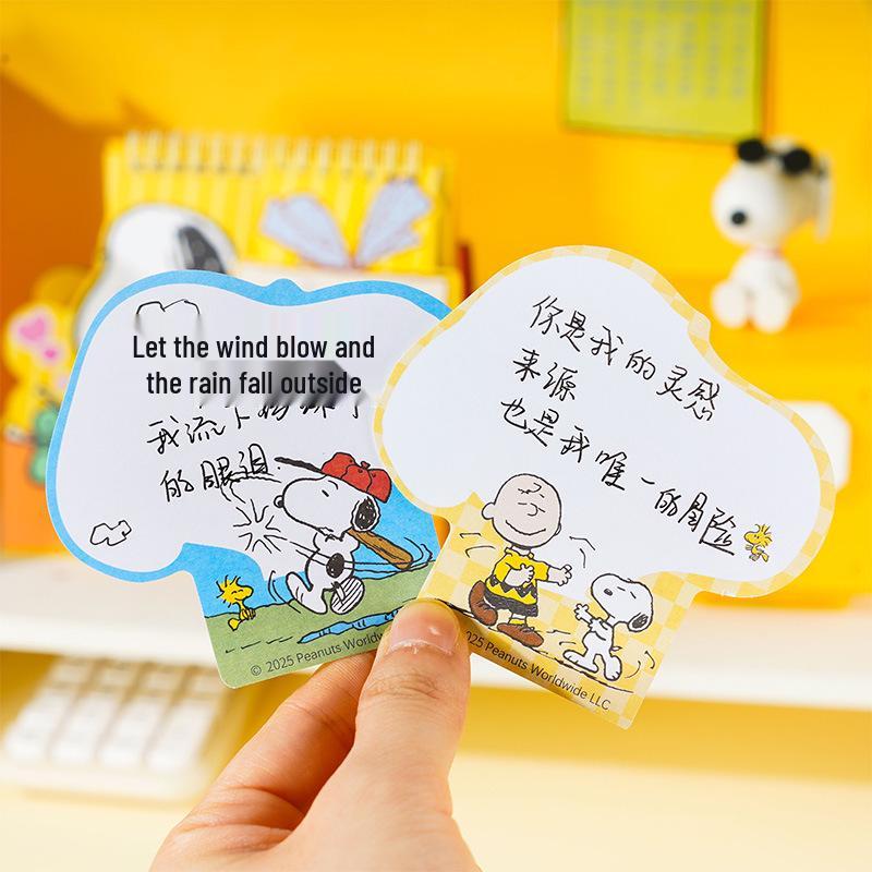 Мультяшный блокнот для заметок Yue Mu Snoopy, неровной формы, с отрывными листами - Блокнот для студентов.