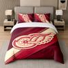 3Pcs Bedding SetDetroit Red Wings Soft Bed Sheet and Two Pillowcases Home Bedroom Decor