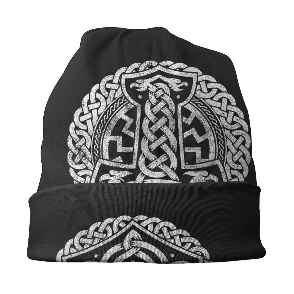 Молот Тора, скандинавская кельтская мифология, символ викингов, промытый теплый капот, ветрозащитный повседневный защитный шапочки, женские шапки унисекс