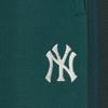 MLB Весна/Лето 23 Логотип Нью-Йорк Янкис Принт Буквы Эластичный Пояс Средняя Посадка Прямой Крой Трикотажные Спортивные Брюки Унисекс Зеленый 3APTB0731-50GNP