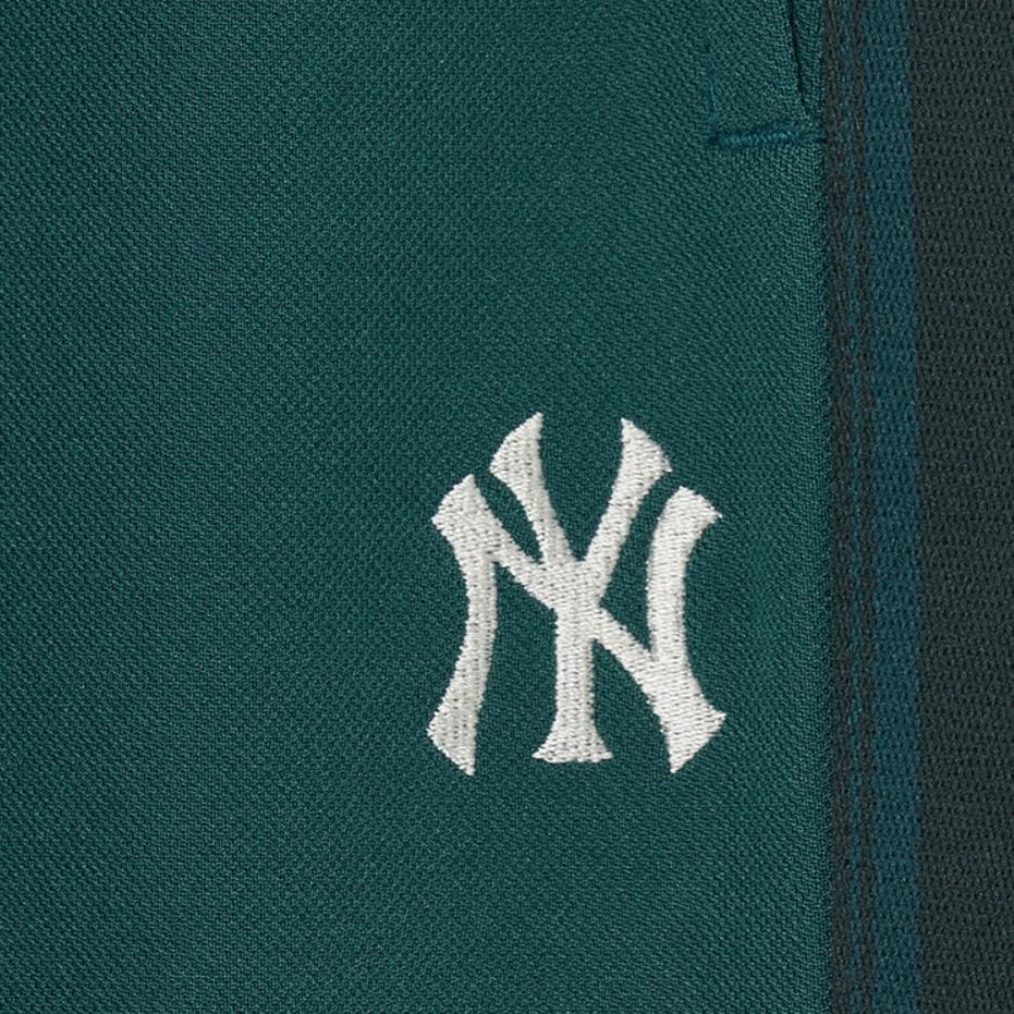 MLB Весна/Лето 23 Логотип Нью-Йорк Янкис Принт Буквы Эластичный Пояс Средняя Посадка Прямой Крой Трикотажные Спортивные Брюки Унисекс Зеленый 3APTB0731-50GNP