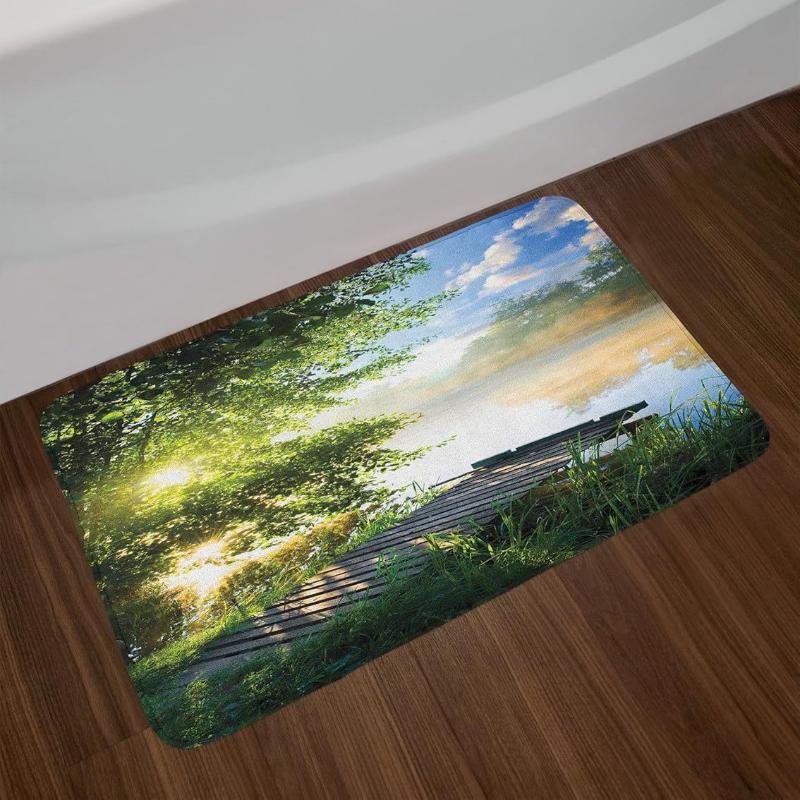 Seasonal Scenery Door Mat Nature Print Entry Rug Non Slip Doormat for Indoor Kitchen Living Room Welcome Floor Protector