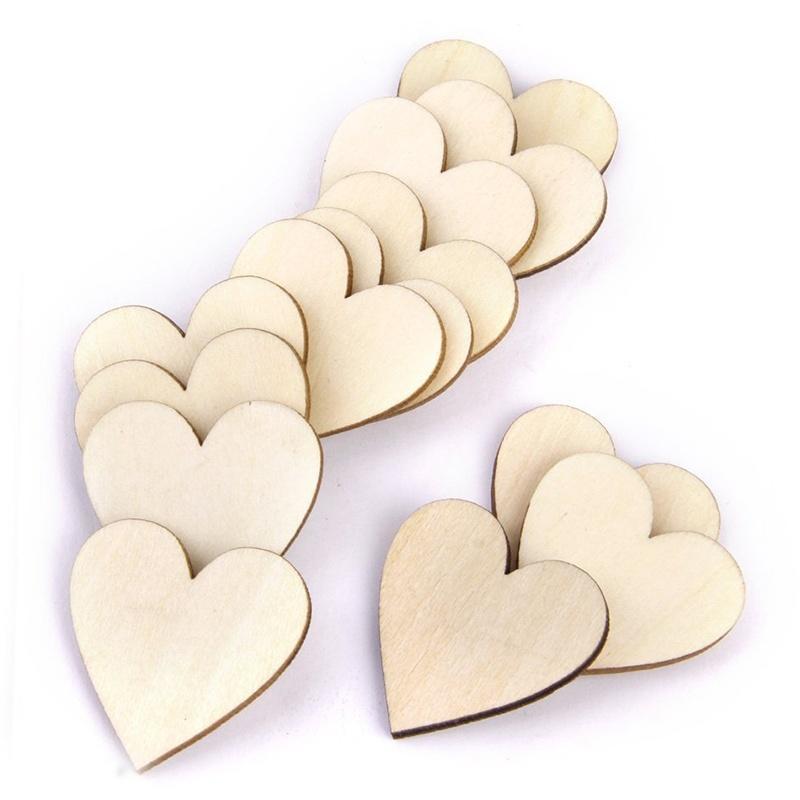 Новая партия из 20 шт., 40 мм, украшение в форме сердца в лесу для ремесленного украшения свадьбы