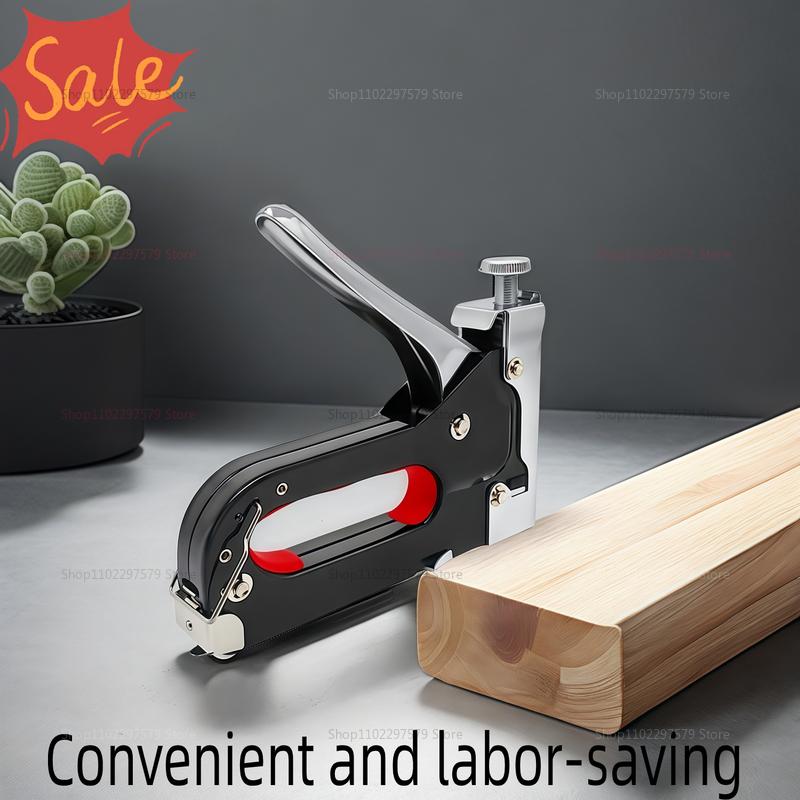 Прочный набор 3-в-1 MultiTool Сверхмощный степлер гвоздезабивной пистолет для обивки, столярных работ, крепежных материалов с 600 скобами для дома, DIY