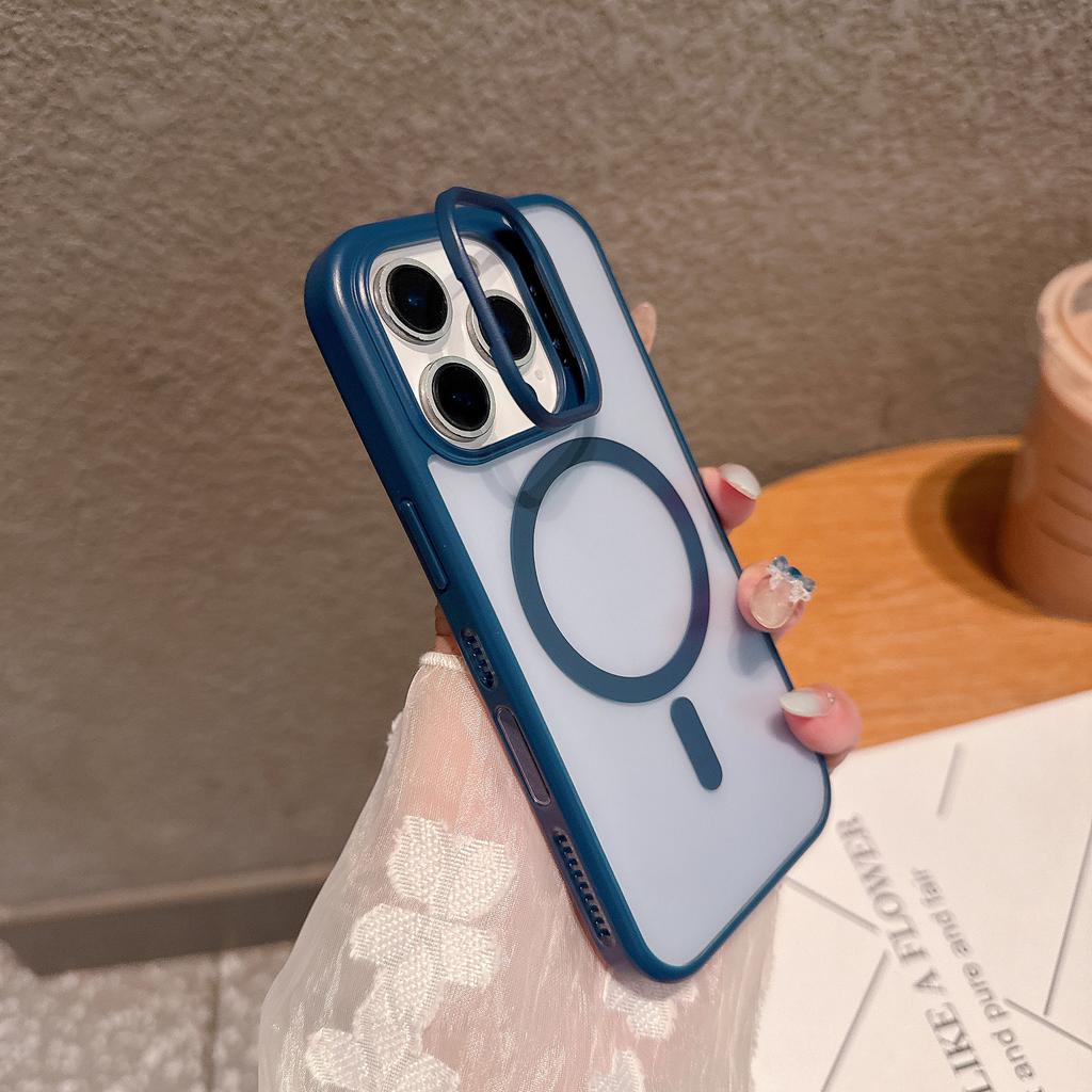 Для Apple 16promax Чехол для телефона Кнопка AI Touch для IPhone 15 Невидимая подставка Магнитная адсорбция Дышащая теплоотдача