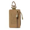 Мини тактический подсумок на молнии EDC Utility Pouch с карабином Военный брелок-кошелек для ремня рюкзака кемпинга походов охоты