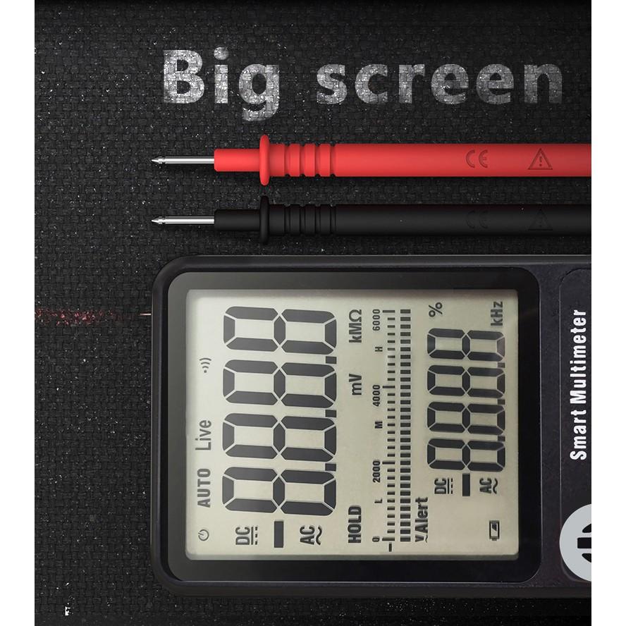 Electric Circuit Tester MT77 Digital Multimeter Voltage Tester 3-Line Display Fully Auto-Range True RMS 6000 Counts DMM