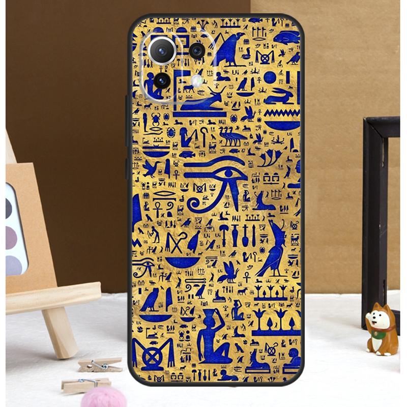 Древнеегипетский иероглифический чехол для POCO X6 Pro M6 X3 X4 X5 F3 F5 M5s Xiaomi 13 14 Ultra 12 Lite 11T 12T 13T Pro