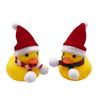 Christmas Yellow Duck with Hat Scarf Toy Car Ornaments Car Dashboard Decorations Gifts
