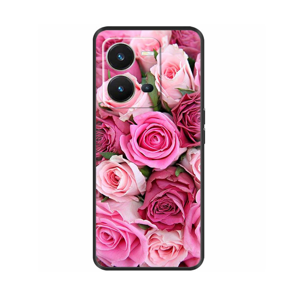 Cute Silicon Phone Case For Vivo X80 Lite 5G Case 2022 Black Silicone Soft TPU Back Cover for vivo X80 Lite X80Lite Bumper Capas