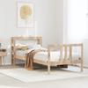 Single Bed Frame with Headboard Without Mattress 90 x 190 cm