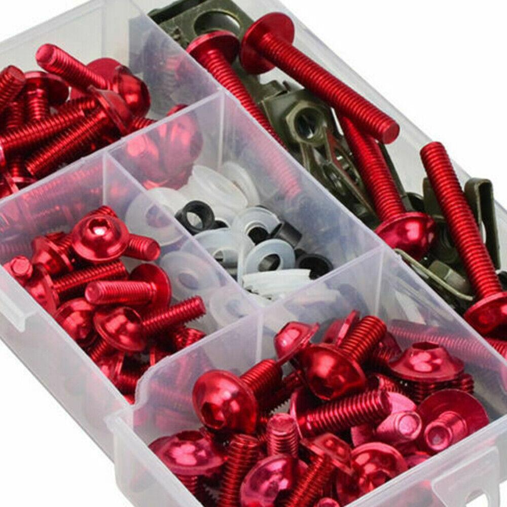 195 шт. Полный комплект болтов обтекателя для Kawasaki ZX6R ZX7R ZX9R ZX10R ZX12R ZX14R Versys 650 Ninja 650R 1000 Z750 Z1000 ZZR600