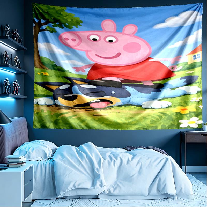 Cartoon animation Print Tapestry, Lightweight Wall Hanging, for Bedroom, Dorm, Living Room, Home Art Decor - Birthday Christmas Gift for Friends