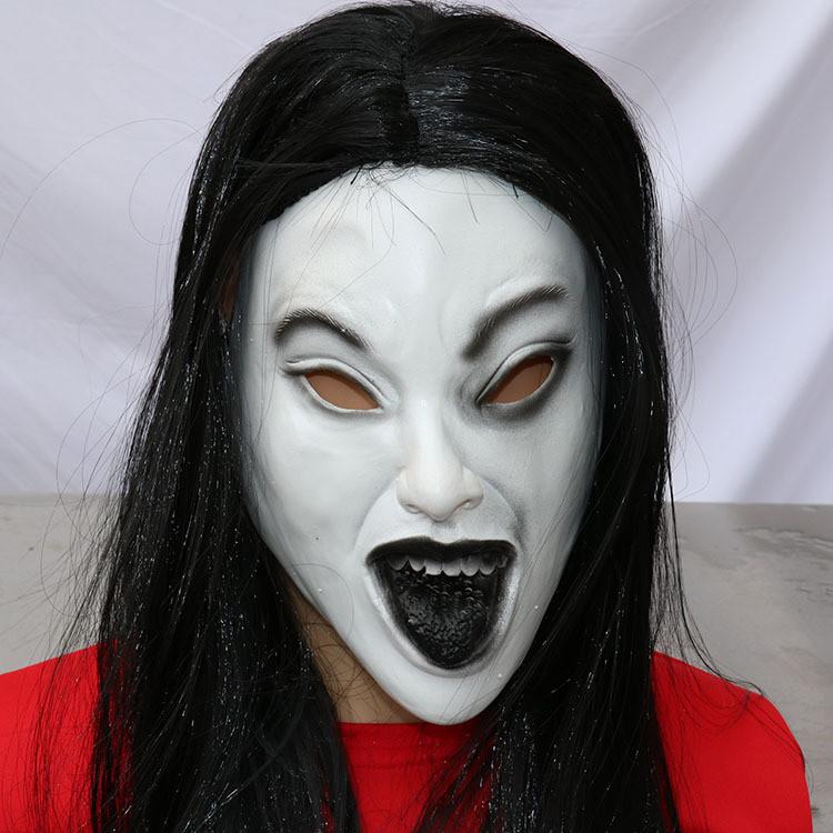 Ghost Face Mask Latex Adult Size For Escape Room And Halloween Games
