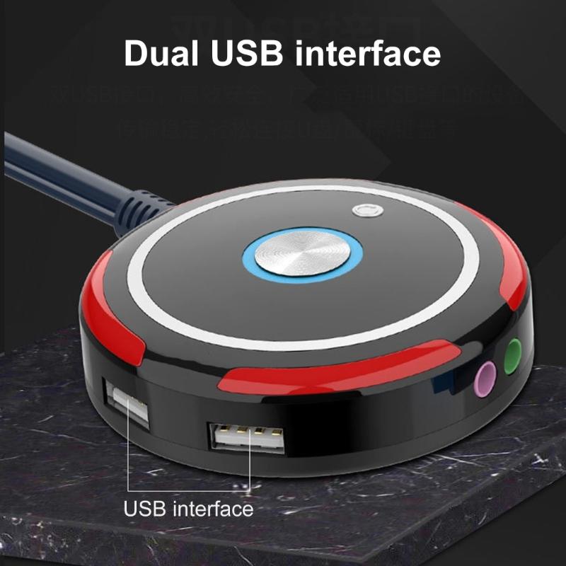 Выключатели питания для настольных ПК с двумя портами USB и аудиоразъемами для интернет-кафе и офисов