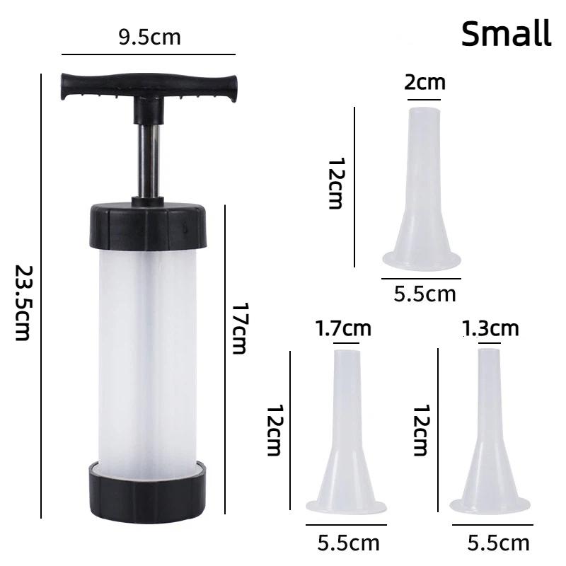 1 Set Manual Sausage Stuffer Compact Kitchen Meat Filler Machine Reusable Diy Handmade Meatball Maker Sausage Filling Tool