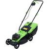 Cordless Lawn Mower, 1600W 3600Rpm Electric Mower with Adjustable Height | Self-Propelled Push Mower for Easy Yard Work