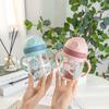 Baby Cups With Straw Bottle Drinking Water Kids Sippy Cup Handle Toddler Feeding