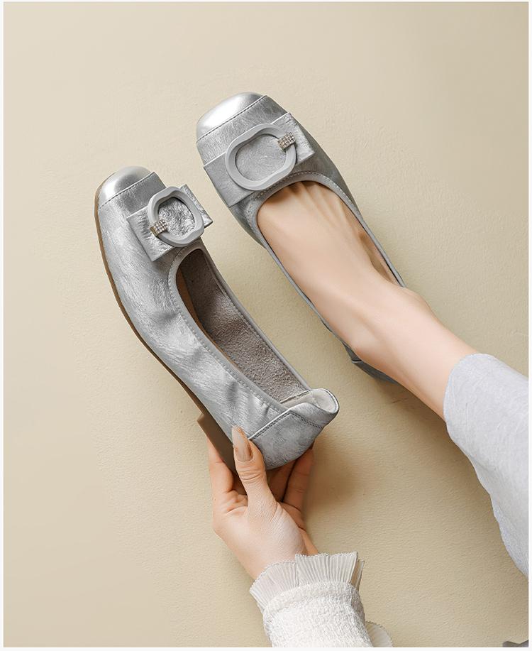 Shallow mouth single shoe women's 2026 spring new fashion simple square toe thick heel Mary Jane commuting women's shoes versatile