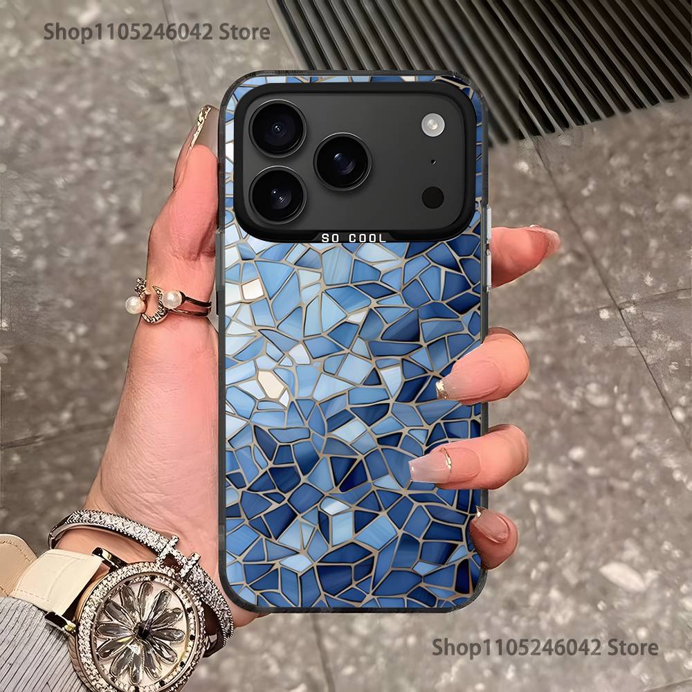 Цветной Стекло Для iPhone 17,16,15,14,13,12,11,Pro,MAX,Plus Черный Ударопрочный Конфетный Матовый Чехол