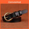 Genuine Womens Leather Belt With Alloy Buckle And Retro Look For Outfits Stylish