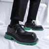 Men Elevator Shoes Outdoor Laces Black Green Leather Oxford Wedding Dress Dance Business Formal Height Increase Tuxedo Prom Blazers Shoes for Man