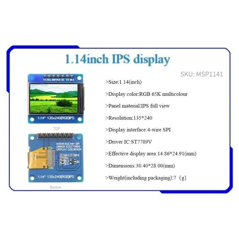 IPS TFT LCD OLED Дисплейный Модуль 0,96/1,14/1,28/1,3/1,54/1,69/1,9/2,0 дюйма для  ardunio raspberry pi  stm